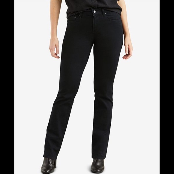 Levi’s women’s 505 straight leg jeans black 28